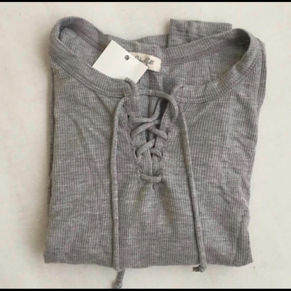 John Galt (Brandy Meville) Lace Up Crop